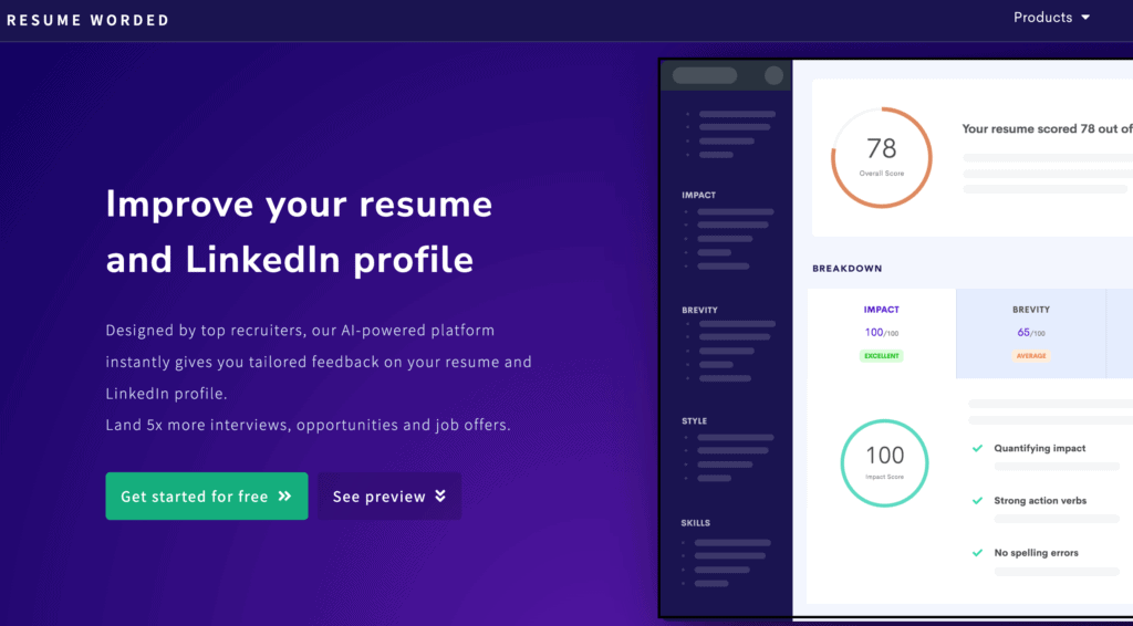 Resume Worded AI Valley Resume worded ai valley