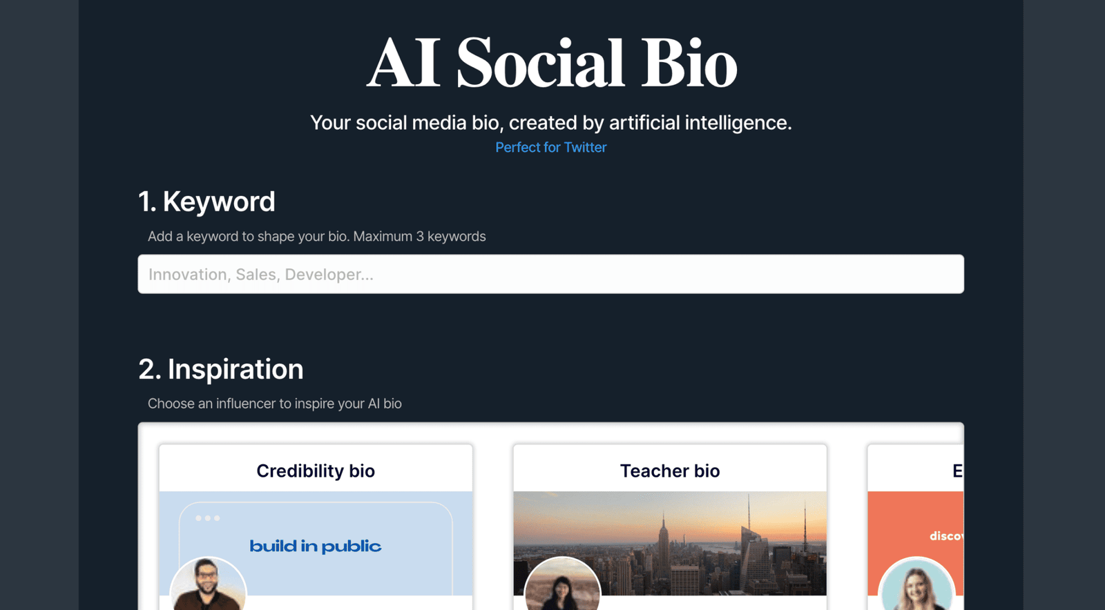 Ai Bio Code AI Social Bio | AI Valley