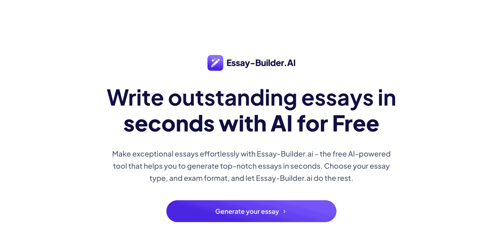 create an essay ai