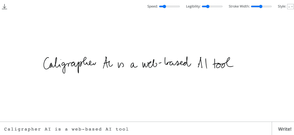 Calligrapher AI | AI Valley